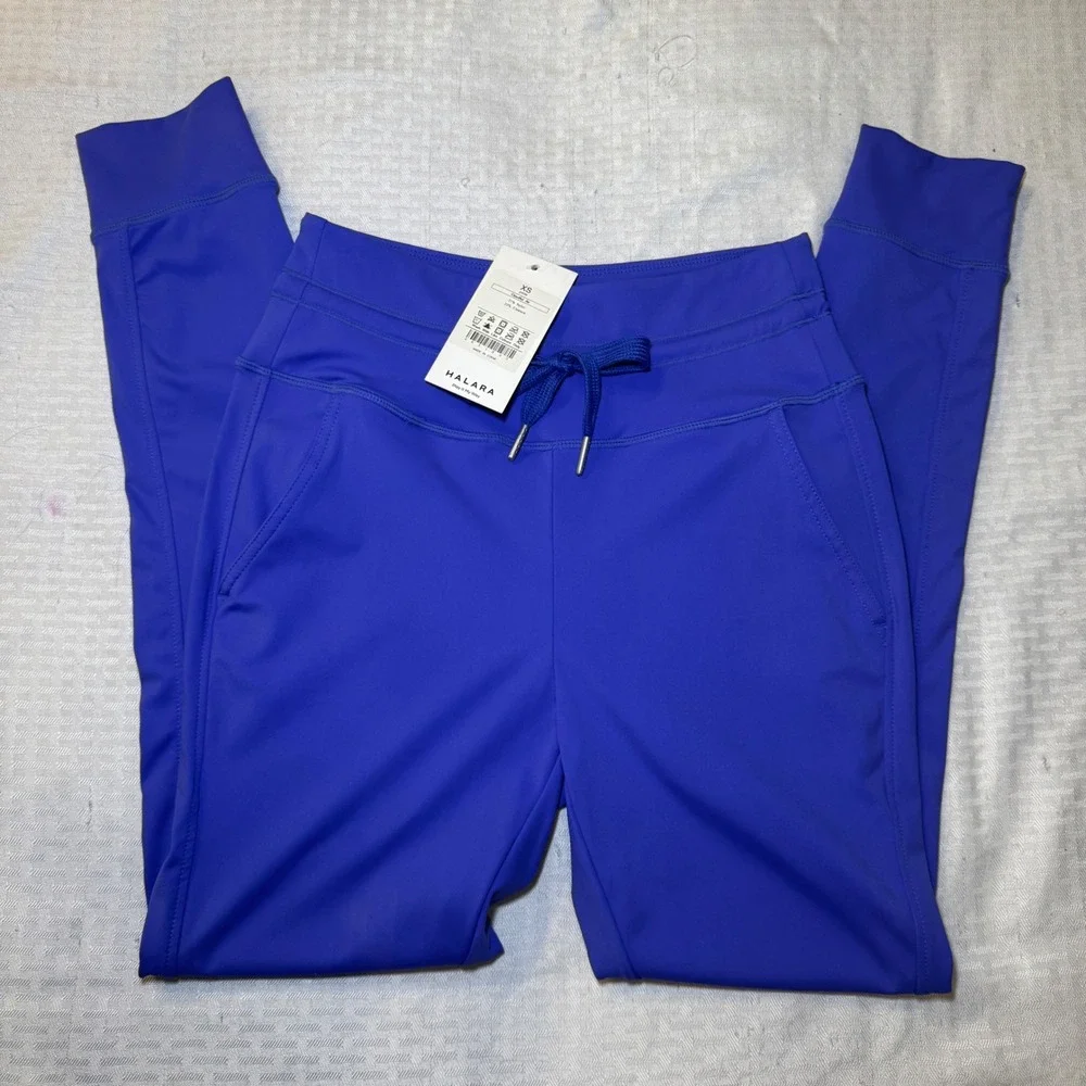 Halara Cloudful Air Joggers XS Petite Electric Blue High Waisted Sport Pants